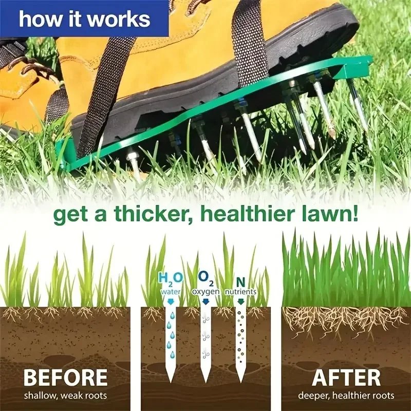 Gardening Tools For Weeds - أحذية تهوية الحدائق ذات المسامير، أداة