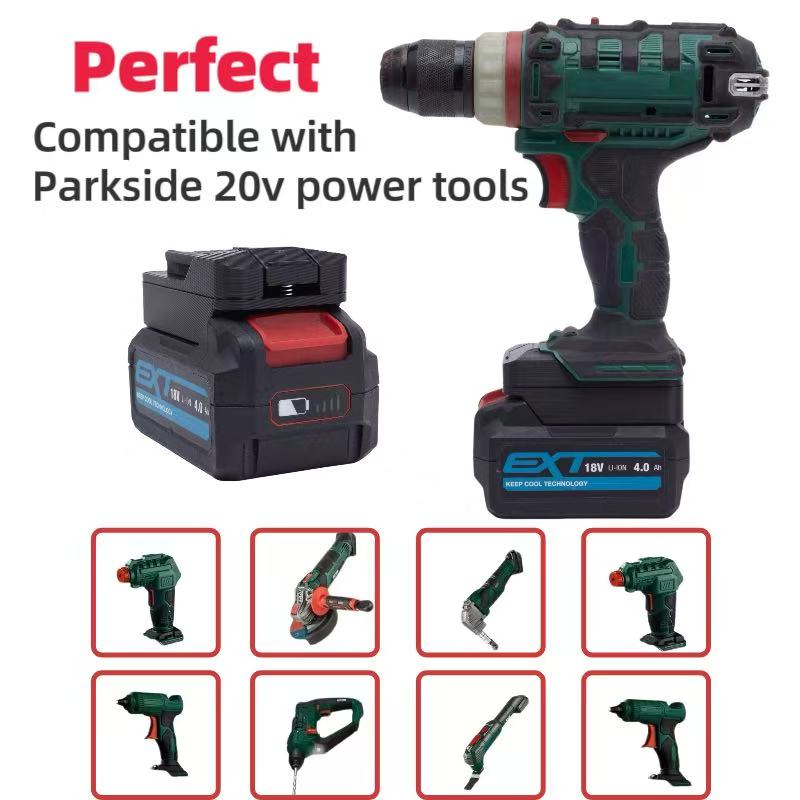 Gardening Tools Lidl - محول بطارية متوافق مع أدوات Erbauer