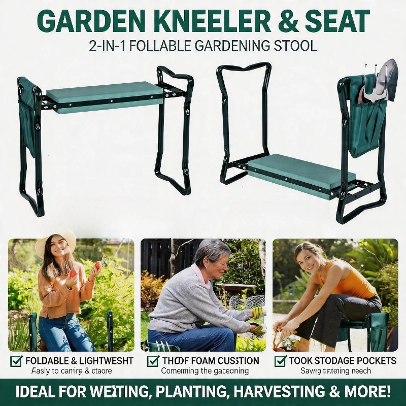 Gardening Tools Kit For Sale - مقعد حديقة قابل للطي 2 في