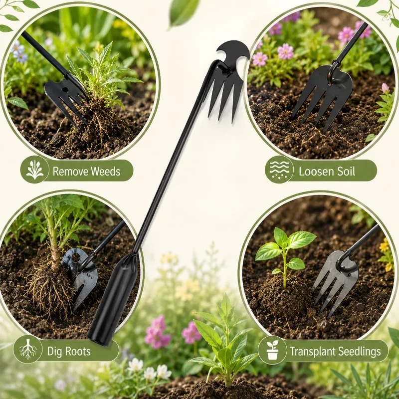 أداة يدوية 2 في 1 للحدائق: مشط - مراجعة Gardening Tools Spade وسعره
