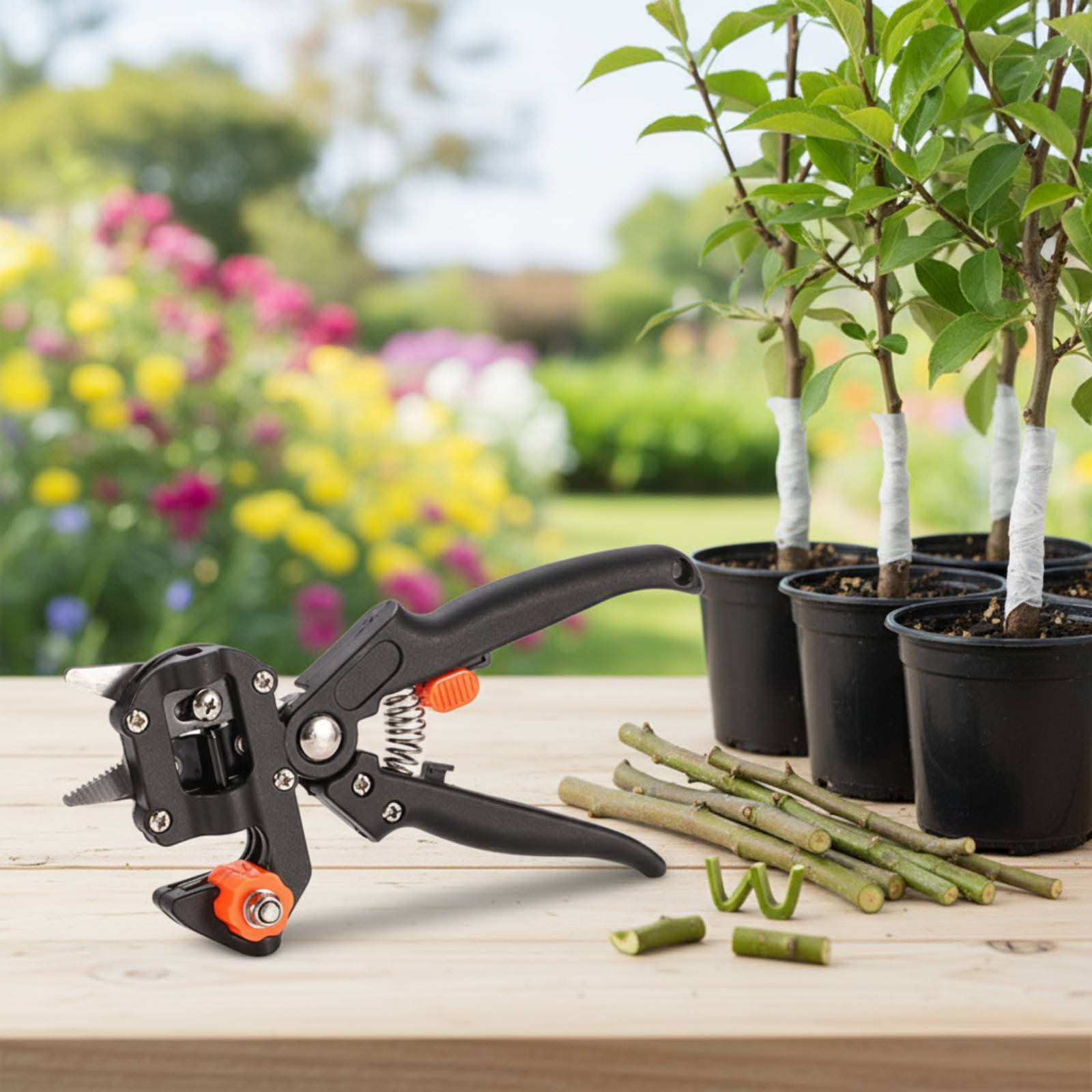 مقص تقليم وتلقيح 2 في 1 لأشجار - مراجعة Pruning Shears وسعره