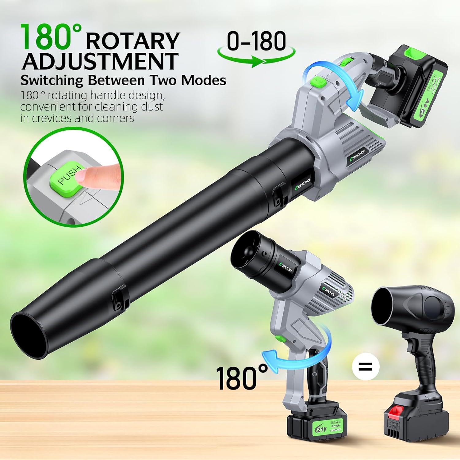 منفاخ أوراق الشجر الكهربائي ال - مراجعة Gardening Tools Battery Powered وسعره