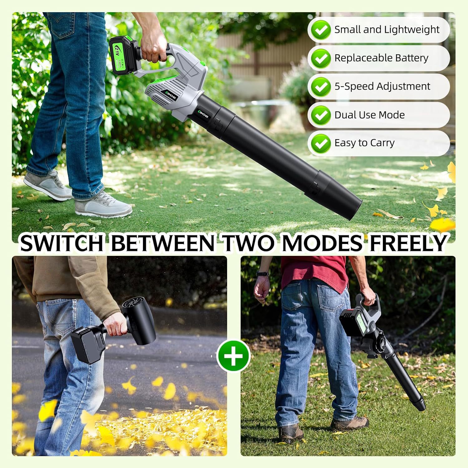 منفاخ أوراق الشجر الكهربائي ال - مراجعة Gardening Tools Battery Powered وسعره