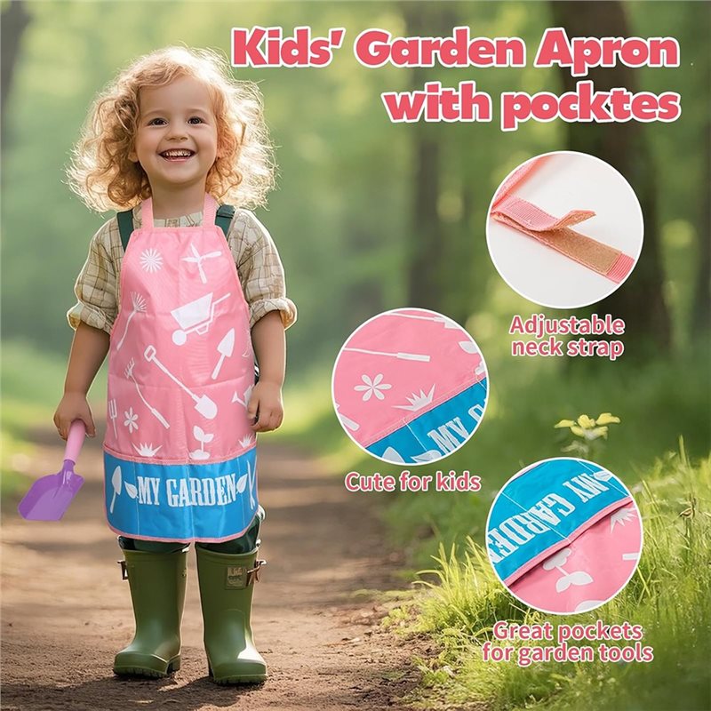 مجموعة أدوات الحدائق الوردية ل - مراجعة Gardening Tools Kit For Kids وسعره