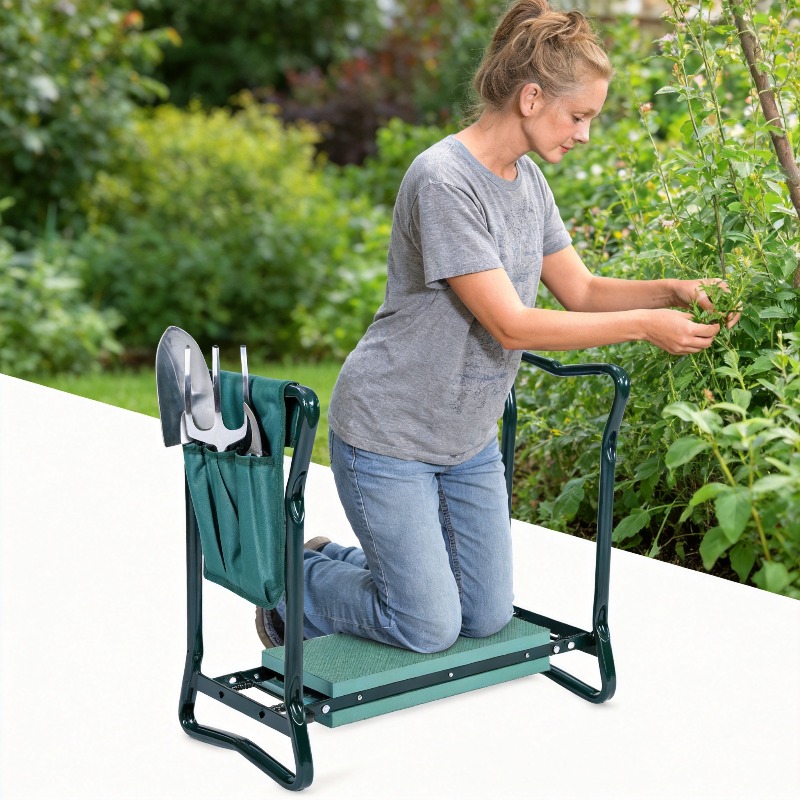 مقعد حديقة قابل للطي 2 في 1 لل - مراجعة Gardening Tools Kit For Sale وسعره