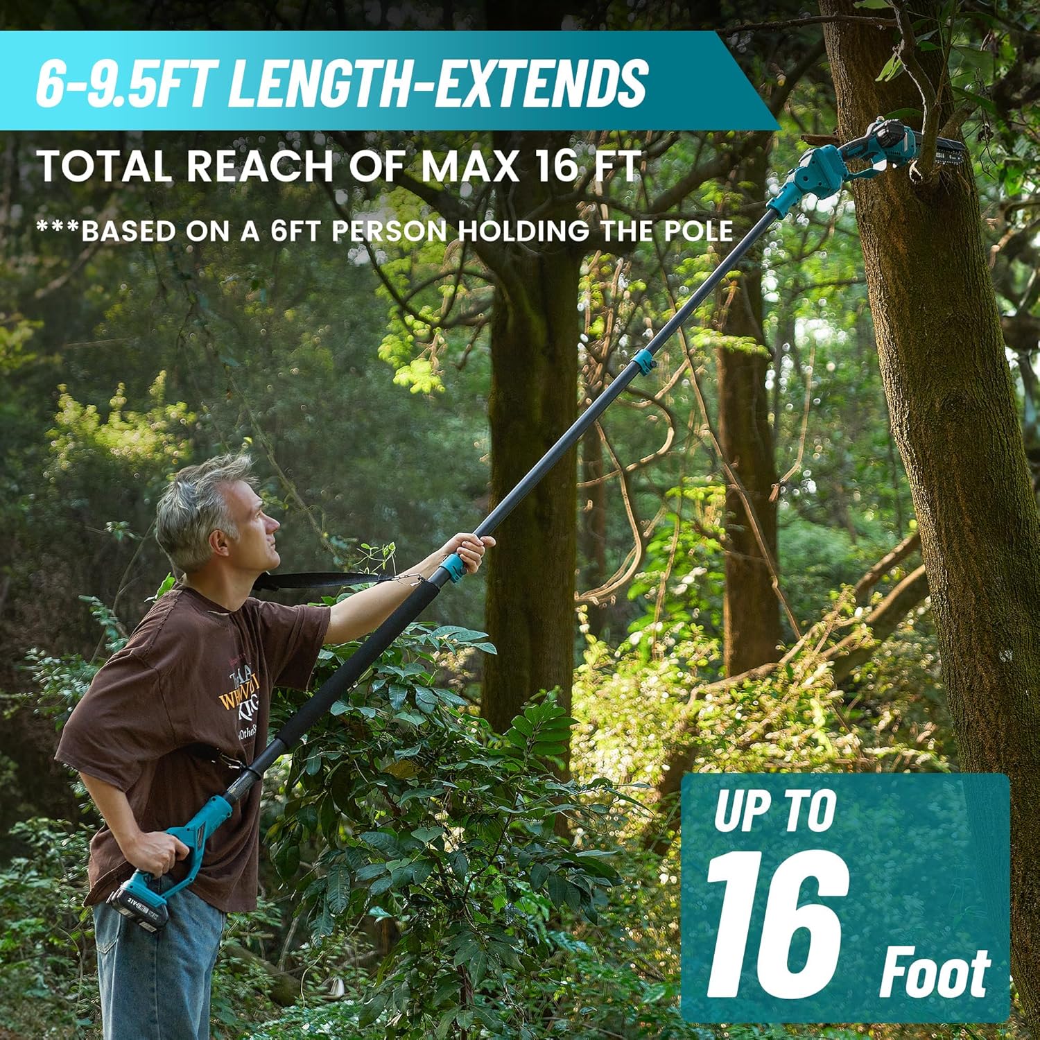 منشار سلسلة تلسكوبي للحدائق مع - مراجعة Pruning Shears وسعره