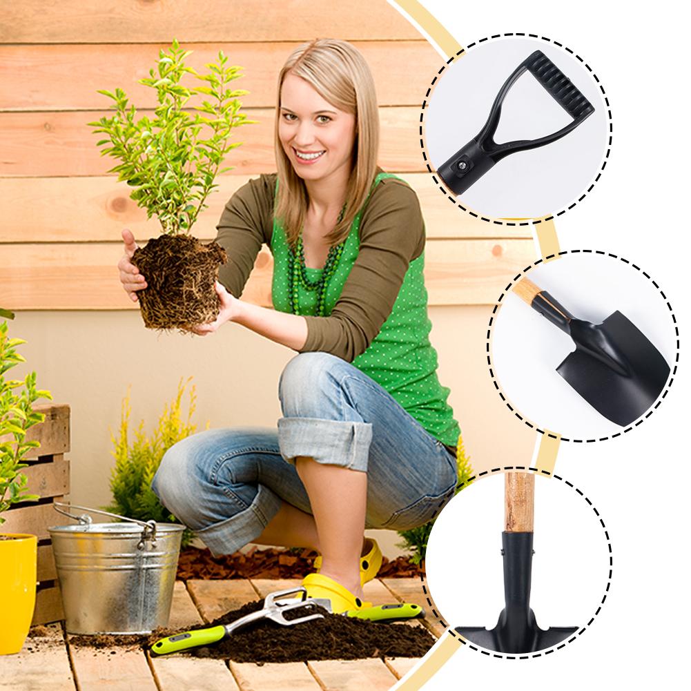 مجرفة حديقة 36 سم بمقبض خشبي م - مراجعة Gardening Tools Kit For Kids وسعره