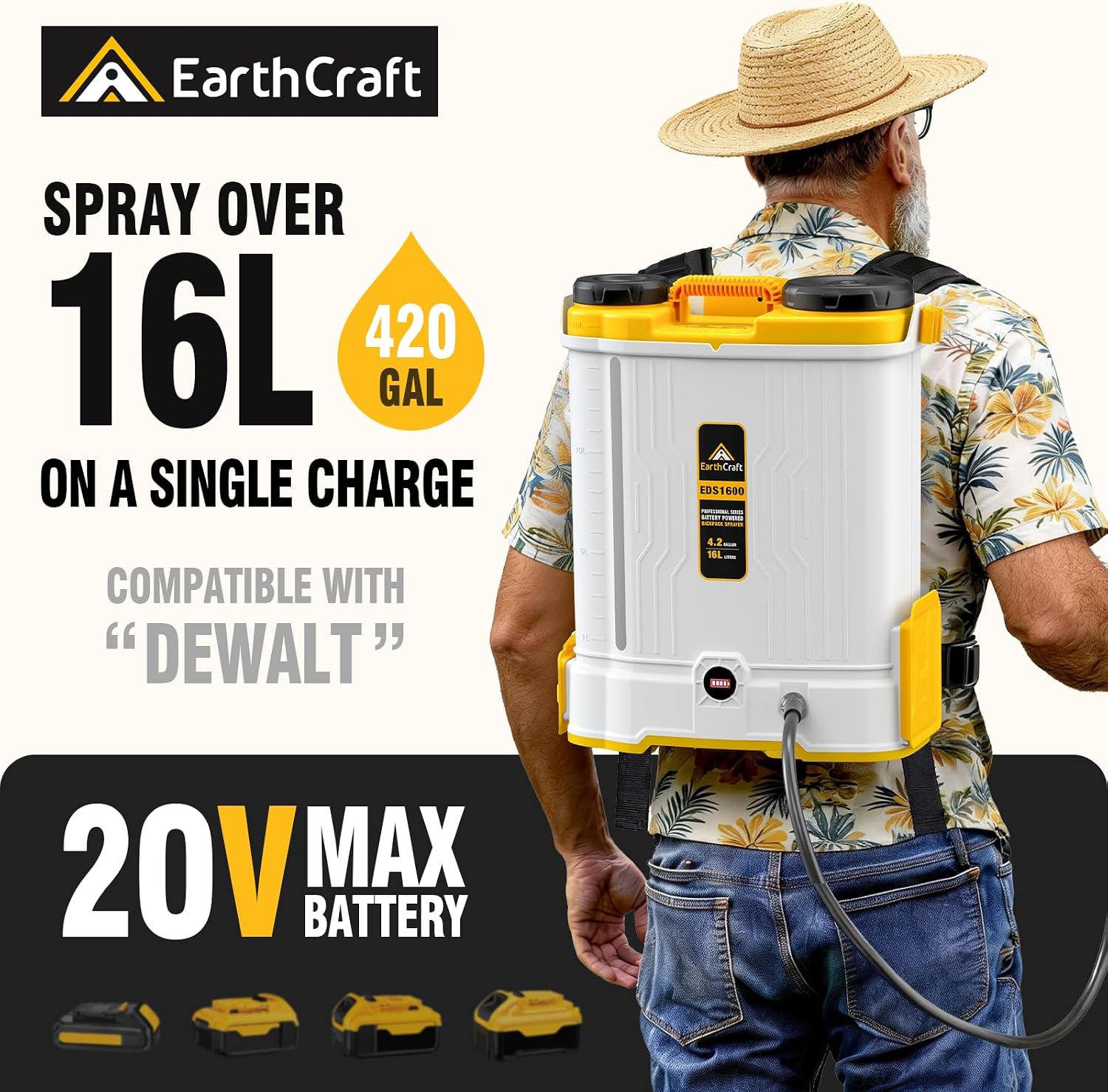 بخاخ محمول على الظهر يعمل ببطا - مراجعة Gardening Tools Battery Powered وسعره